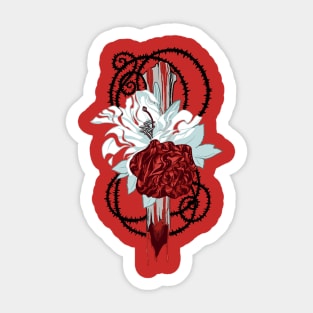 Blood and Rose Sticker